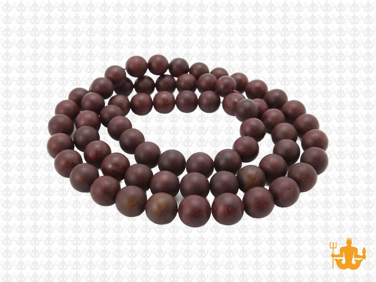 6mm Matte Poppy Jasper Round Beads 15.5" natural [6b22m]