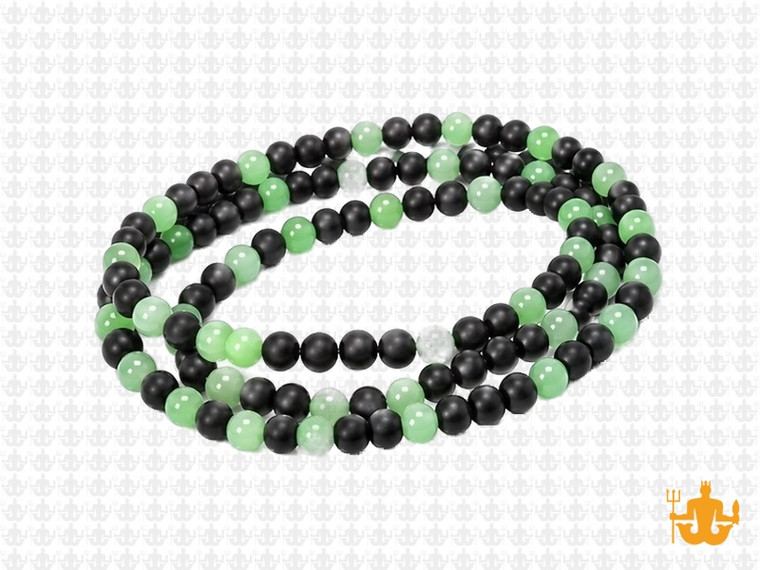 4mm Agate & Larimar Round Beads 15.5" synthetic [4x36]