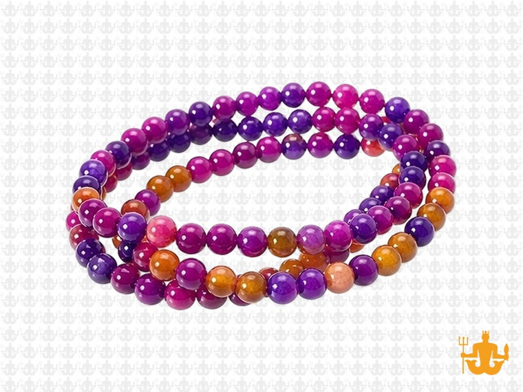 4mm Mix Jade Round Beads 15.5" dyed [4x41]