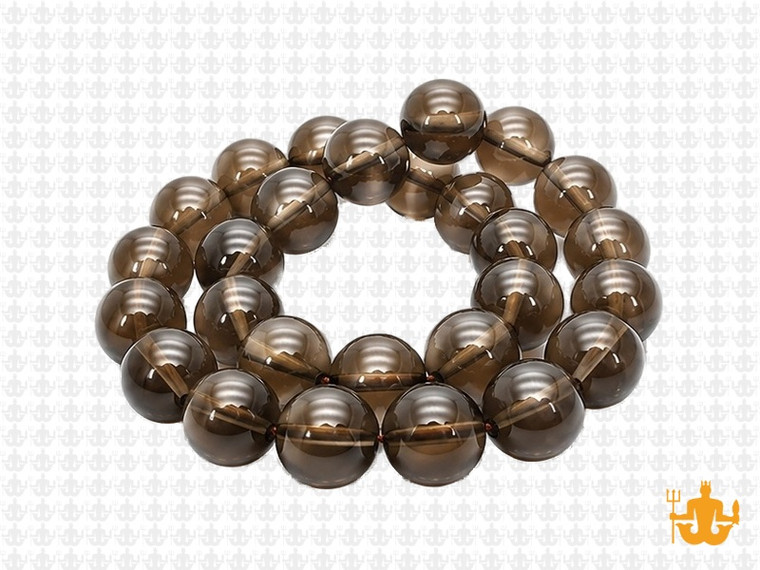 10mm Smoky Topaz Round Beads 15.5" synthetic [10a8]