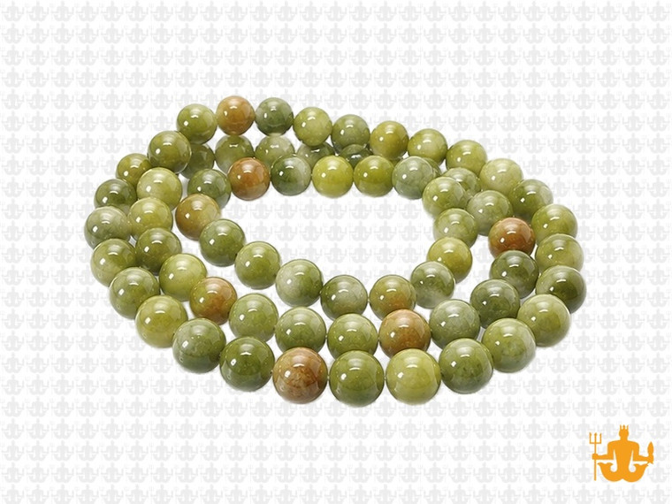 6mm Nephrite Jade Round Beads 15.5" natural [6a18]