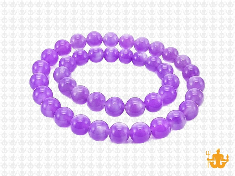 6mm Lavender Jade Round Beads 15.5" dyed [6b5v]