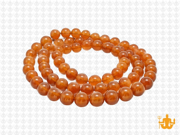 6mm Apricot Quartz Round Beads 15.5" natural [6d18]