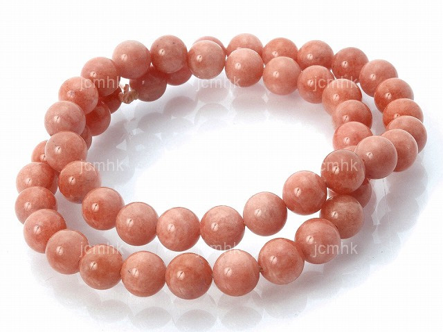 8mm Apricot Jade Round Beads 15.5" natural [8b5h]