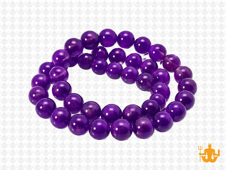 8mm Purple Jade Round Beads 15.5" dyed [8b5p]