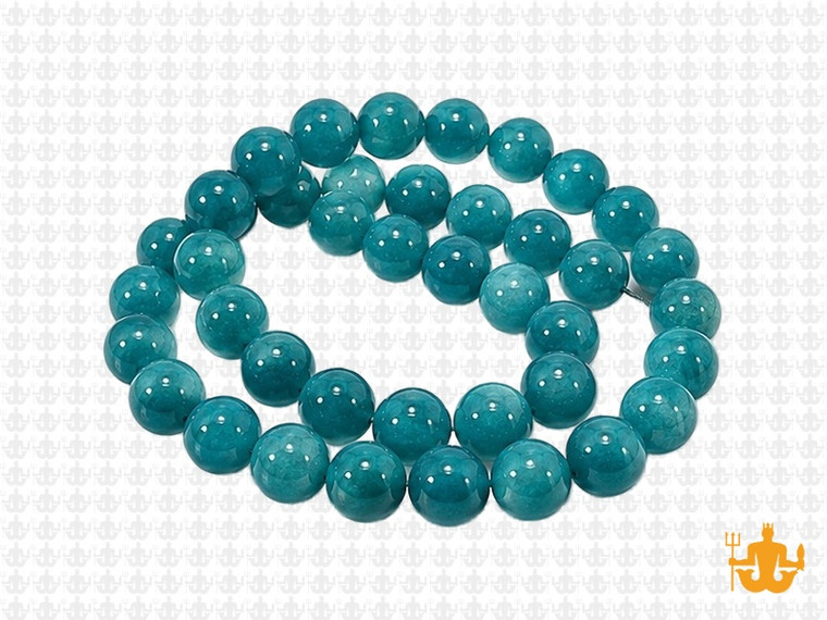 8mm Turquoise Jade Round Beads 15.5" dyed [8b5t]