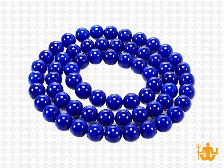 6mm Lapis Jade Round Beads 15.5" dyed [6b74]
