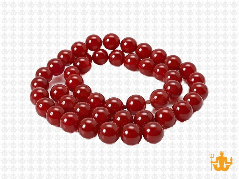 6mm Ruby Jade Round Beads 15.5" dyed [6b76]