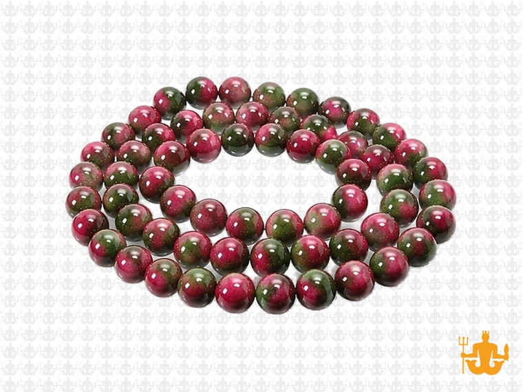 6mm Ruby Zoisite Round Beads 15.5" dyed [6b94b]