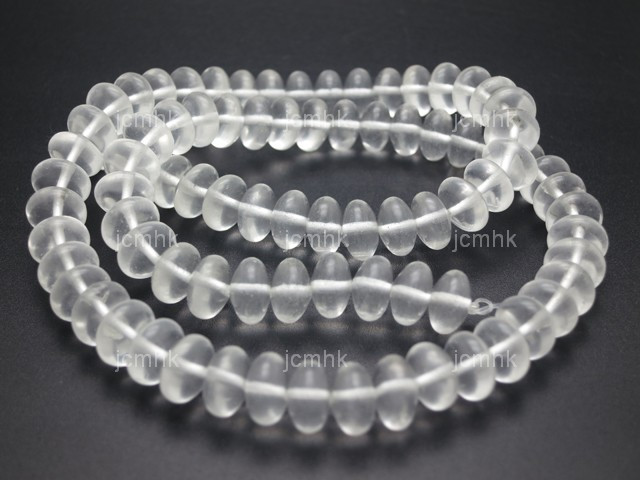 8mm Crystal Rondelle Beads 15.5" synthetic [s3a5]