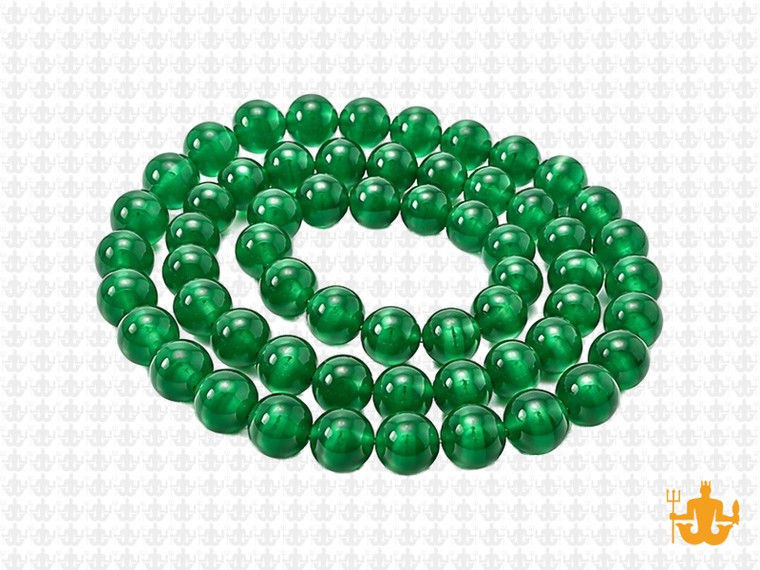 6mm Green Agate Round Beads 15.5" dyed [6f13]