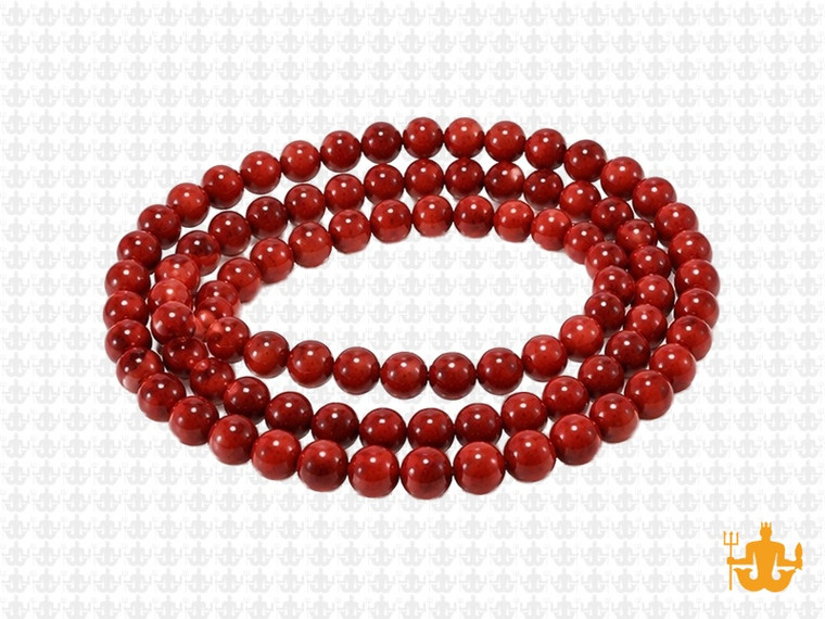 4mm Coffee Magnesite Round Beads 15.5" [4tc]