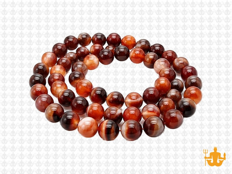 6mm Botswana Agate Round Beads 15.5" natural [6f27]