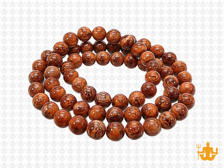 6mm Chrysanthemum round beads 15.5" natural [6r16]