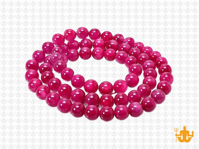 6mm Red Ice Quartz Round Beads 15.5" natural [6r19r]