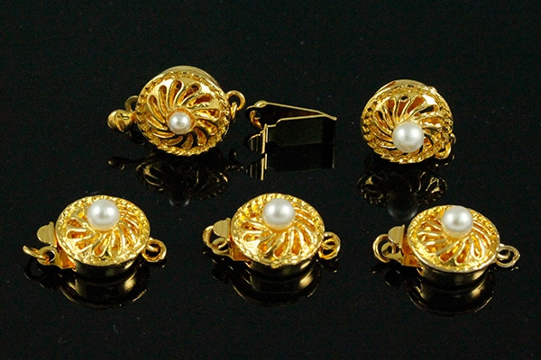 14k Gold Plated 1-3 Row Clasp [y325d]