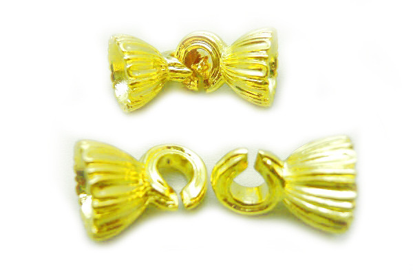 14K Gold Plated 32mm 4-6 Row Clasp [y340a]