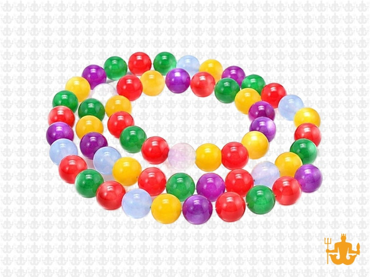 6mm Mix Jade Round Beads 15.5" dyed [6x3]