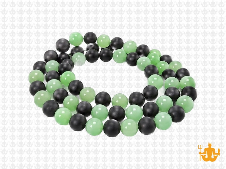 6mm Agate & Larimar Round Beads 15.5" synthetic [6x36]