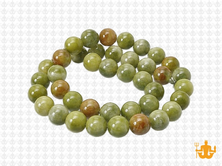 8mm Nephrite Jade Round Beads 15.5" natural [8a18]
