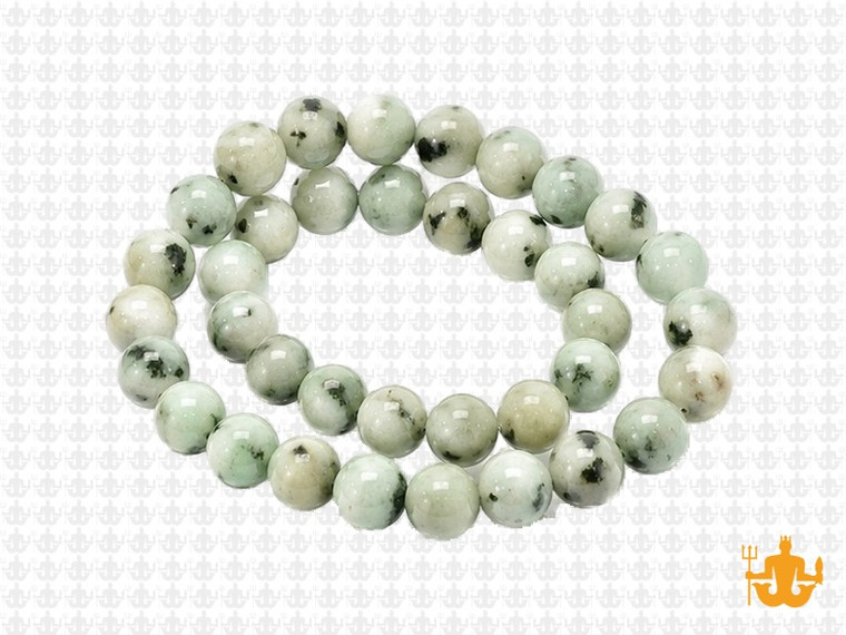 8mm Kiwi Agate Round Beads 15.5" natural [8a19]