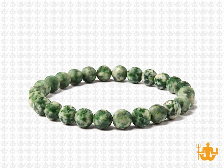 6mm Tree Agate Elastic Bracelet 7.5" natural [b2a23m]