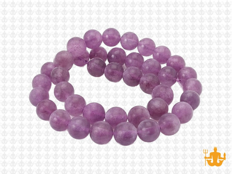 8mm Matte Amethyst Round Beads 15.5" synthetic [8a6m]
