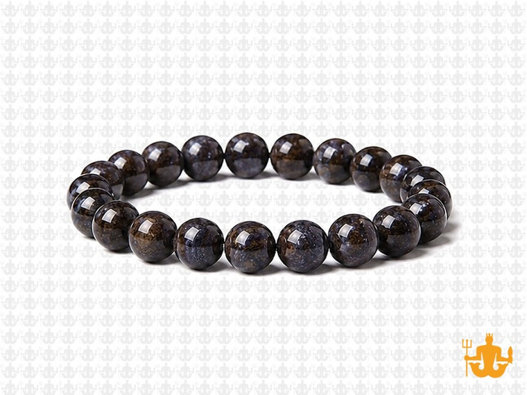 8mm Bronzite Elastic Bracelet 7.5" natural [b3r72]