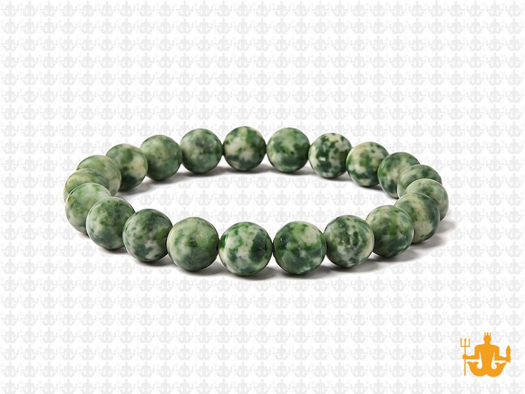 8mm Tree Agate Elastic Bracelet 7.5" natural [b3a23m]