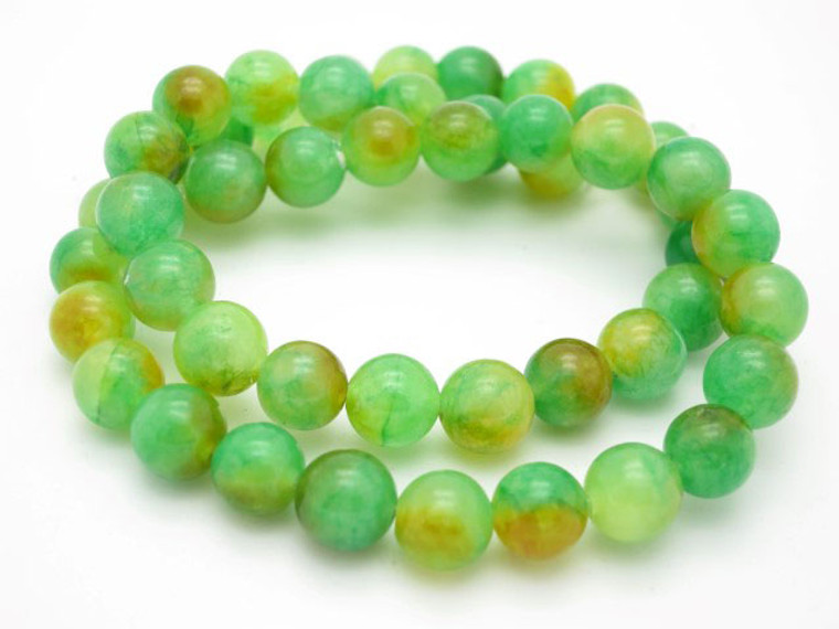 10mm Watermelon Jade Round Beads 15.5" natural [10b94]