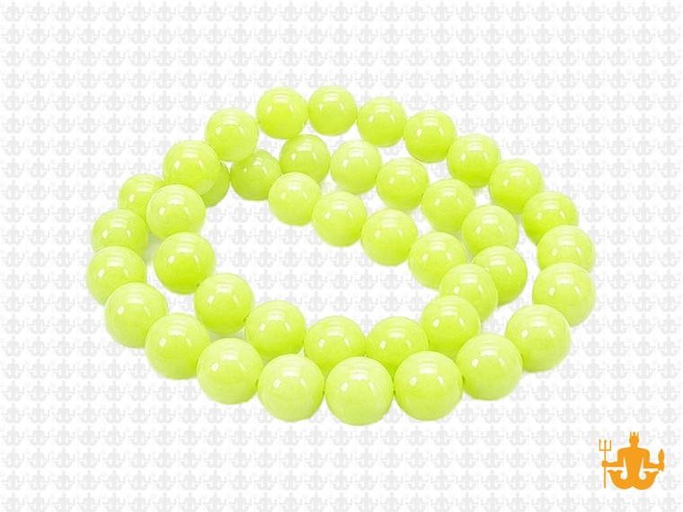 8mm Lemon Jade Round Beads 15.5" dyed [8c58]