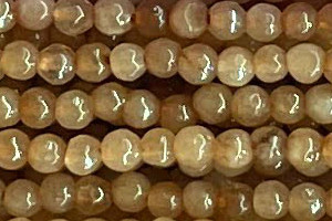 3mm Jade round faceted beads 15.5" [v0144]
