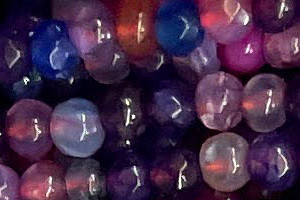3mm Jade round faceted beads 15.5" [v0179]