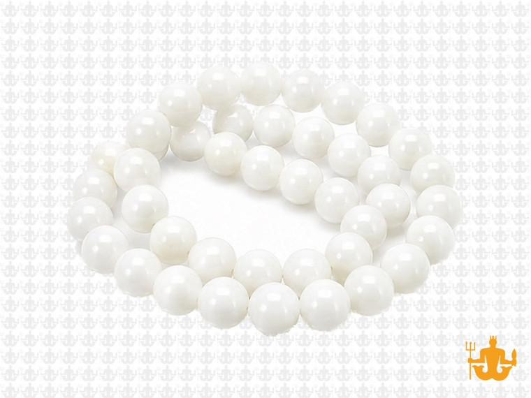 8mm Mother Of Pearl Round Beads 15.5" natural [8d53]