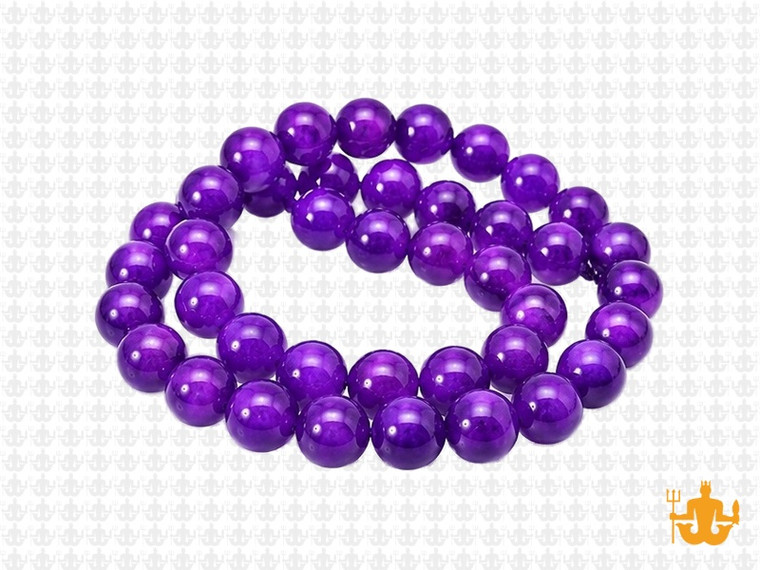 8mm Purple Agate Round Beads 15.5" dyed [8f14]