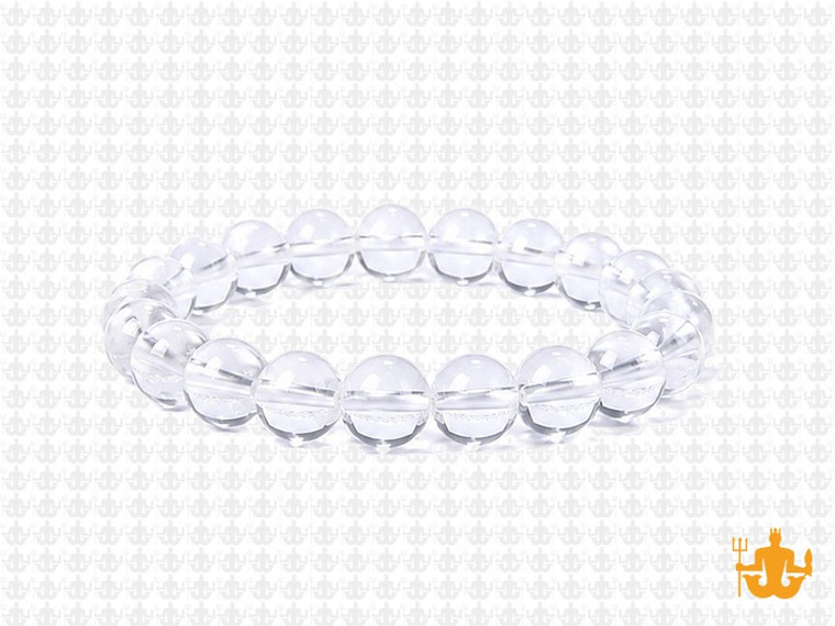 8mm Crystal Elastic Bracelet 7.5" synthetic [b3a5]