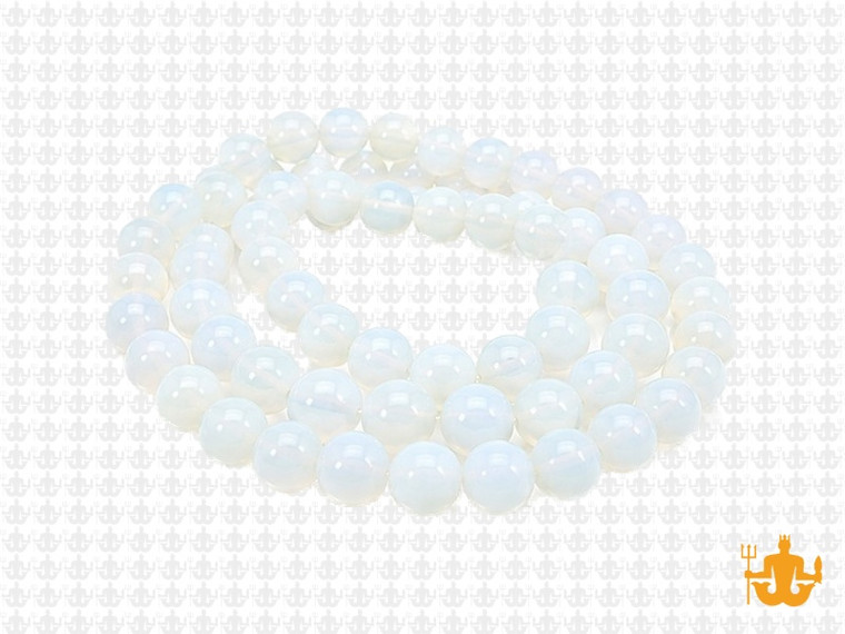 6mm Moon Quartz Round Beads 15.5" synthetic [6a79]