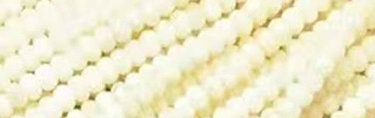 4mm White Obsidian Faceted Rondelle Beads 15.5" [v0355]