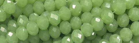 4mm Chrysprase synthetic Faceted Rondelle Beads 15.5" [v0374]