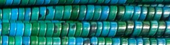 4mm Azurite Chrysocolla Heishi Beads 15.5" [v0446]