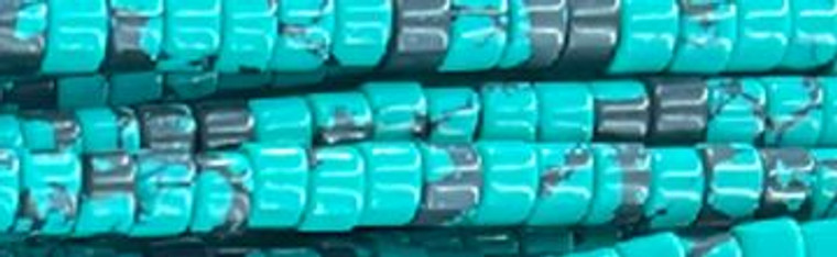 4mm Turquoise Heishi Beads 15.5" [v0470]