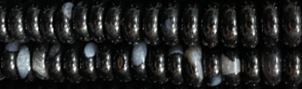 6mm Black Agate Rondelle Beads 15.5" [v0533]
