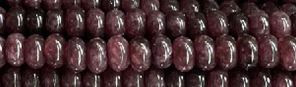 6mm Garnet Jade dyed Rondelle Beads 15.5" [v0546]