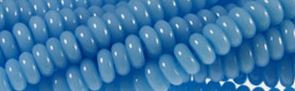 6mm Aqua Quartz Rondelle Beads u93a70 15.5" synthetic [v0598k]