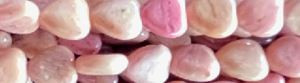 15mm Pink Rhodonite Heart Beads 15.5" [v0617]
