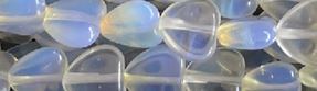 15mm Opalite synthetic Heart Beads 15.5" [v0634]