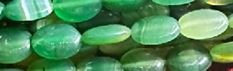 10x14mm Green Agate Oval Beads 15.5" [v0824]