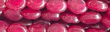 10x14mm Ruby Jade dyed Oval Beads 15.5" [v0827]