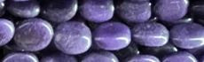10x14mm Purple Jade dyed Oval Beads 15.5" [v0832]
