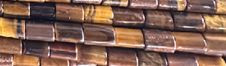 5x8mm Tiger Eye Tube Beads 15.5" [v0979]